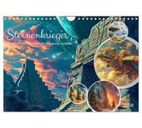 Sternenkrieger - Science Fiction Visionen der Maya und Azteken (Wandkalender 2026 DIN A4 quer), CALVENDO Monatskalender: Prä-Astronautik im Fokus - Sternenkrieger und antike Maya-Azteken-Visionen