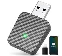 SternSinn 2 in 1 Adaptador Carplay Inalámbrico, 2025 Upgrade CarPlay Dongle, Convierte Adaptador Carplay con Cable a Inalámbrico, USB C/A Plug and Play para iPhone iOS 10+ y Coches con CarPlay