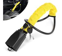 SternSinn Antirrobo Coche, Bloqueo Volante Coche, Bloqueo del Volante al Cinturón de Seguridad, Barra Antirrobo Coche, Adecuado para SUV, automóvil, RV, etc., con 3 llaves.