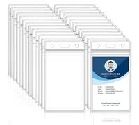 SternSinn Porta Badge Titulares, 50PCS Plástico Porta Tarjetas Con Cordones, Transparente Identificadores Personales Funda Tarjeta Identificación, Tarjetas de Crédito y Documentos de Tarjeta tráfico