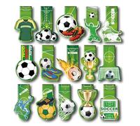 Sternstunde 15 Piezas MarcapáGinas MagnéTicos, MarcapáGinas De FúTbol Infantil, PequeñOs Regalos Para JóVenes, Estudiantes, Amigos, Amantes Del FúTbol, Amantes Del Libro