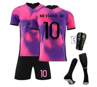Sternstunde Camiseta de Futbol Niño, Niños Inicio/Fuera Camisetas de Fútbol, Sudaderas Niños Fútbol Entrenamiento Camisetas Pantalones cortos y calcetines Sets (28, PúRpura)