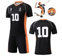 Sternstunde Karasuno Uniform, Shouyou Hinata Voleiball Jersey, Halloween Cosplay haikyuu Anime Disfraz, No.10 - XL