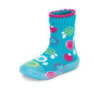 Sterntaler Baby_Girl Adventure-Socks Früchte Slipper, Turquesa, 4, turquesa, 36,5 EU