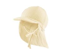 Sterntaler Baby Schirmmütze Nackens. Sombrero de Sol Musselin, Vainilla, 6 1/2