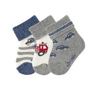 Sterntaler Baby-Söckchen 3Er-Pack Calcetines, Gris (Silver Melange 542), Talla Única (Talla del Fabricante: 16) para Bebés