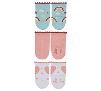 Sterntaler Baby-Söckchen 3erPack Regenbogen, Calcetines Bebé-Niñas, zartrosa, 16
