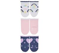 Sterntaler Baby-Söckchen 3erPack Regenbogen Calcetines, Rosa, 18 para Bebés