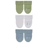 Sterntaler Baby-söckchen 3erpack Uni Bambus Calcetines, Azul Claro, 0 para Bebés