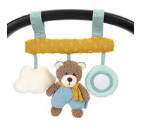 Sterntaler Barra de Juegos para Colgar con Cierre de Velcro, Oso Ben, Sonajero Incluido, Edad: a Partir de 0 Meses, Multicolor