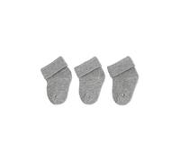 Sterntaler Bebé-Niños Newborn Socks 3-pair Pack Calcetines Not Applicable, Gris (Silver Mel. 542), Recién Nacido (Talla del fabricante: 0)