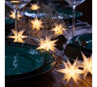 STERNTALER Cadena luces LED estrellas exterior 9 luces blanco