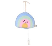 Sterntaler Caja de música M Arco Iris, Juguetes para niños y bebés, Tela Suave Aterciopelada, para Atar, Mecanismo de Juego extraíble, Mango de Estrella, melodía: -, 14 × 16 × 5 cm, Multicolor