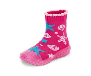 Sterntaler Calcetines de aventura para bebé, calcetines con suela de goma, zapatos de agua, magenta, 26