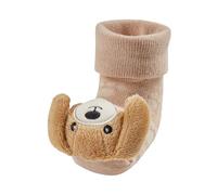 Sterntaler Calcetines de sonajero unisex para bebé, diseño de perro, color beige, talla 15-16 EU