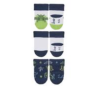 Sterntaler Calcetines para bebé, paquete de 3 unidades, diseño de dragón, color azul marino, 14 (8312250)
