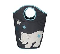 Sterntaler Cesta de almacenamiento unisex para bebé, para niños, diseño de oso polar Elia, color gris oscuro