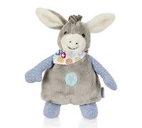Sterntaler Cojín térmico Emmi el burro, Para bebés a partir de 1 mes, 27 cm, Gris/Multicolor