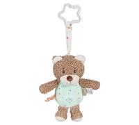 Sterntaler Colgante de oso Bo, juguete para bebé para colgar, suave, sonajero, anillo en forma de estrella para fijación, 28 × 14 × 7 cm, marrón claro