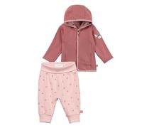 Sterntaler Conjunto de chaqueta y pantalón para bebé con diseño de flores, chaqueta reversible y pantalón para niños y bebés, ropa de uso diario suave y cómoda, paquete de ventaja: rosa perla, talla