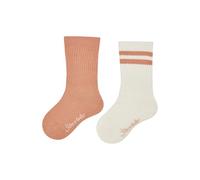 Sterntaler Coolmax Rippe - Pack de 2 calcetines para bebé y niños, estructura acanalada, regulan la temperatura, ajuste óptimo, 2 unidades, crudo, 26