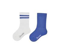 Sterntaler Coolmax Rippe - Pack de 2 calcetines para bebé y niños, estructura acanalada, regulan la temperatura, ajuste óptimo, 2 unidades, azul cobalto, 32