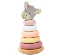 Sterntaler- Diseño de Animales Torre apilable de Madera Emmi Girl, Multicolor, Estándar (3402508)