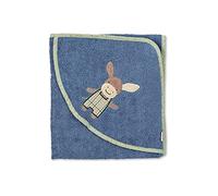 Sterntaler Toalla infantil con capucha Emmilius azul medio 100 x 100 cm - talla100x100 cm