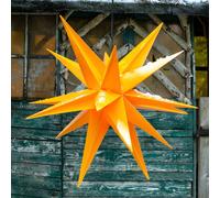STERNTALER Estrella exterior XXL, 18 puntas, Ø 80 cm amarillo