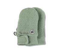Sterntaler Fäustel Pur Wolle Manoplas, Verde, 2 Unisex bebé