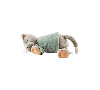 Sterntaler Figura de Gato Lilly, Ayuda a Dormir para bebés y niños de Suave Felpa, Peluche con módulo de Sonido Que Ayuda a conciliar el sueño, módulo de Ruido con Tonos calmantes, Gris
