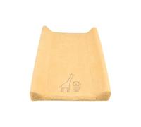 Sterntaler Funda para cambiador, diseño de jirafa y león, 70 x 50 cm, algodón suave con bonitos bordados, absorbente y perfecta para cambiar pañales, accesorio para cambiador de bebé, color ocre