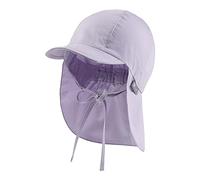 Sterntaler Gorra con protección para el Cuello, Color Lila, 47 para Niñas