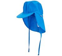 Sterntaler Gorra con Visera para el Cuello, para bebés y niños, con protección para la Nuca y Cinta Adhesiva, protección UV 50+, Gorro de baño, Gorro de baño Unisex, Azul Claro, 53
