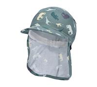Sterntaler Gorra de Cuello Safari Infantil, Verde Oscuro, 49 Unisex niños
