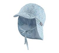 Sterntaler Gorra de pez con protección para el Cuello y Cinta, Azul Claro, 49