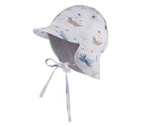 Sterntaler Gorra Infantil con protección para el Cuello, diseño de Piratas, Blanco, 45