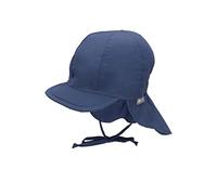 Sterntaler Gorra Unisex con protección para el Cuello y Cintas de Vendaje, Azul, 49