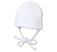 Sterntaler Gorro Beanie Con Vuelta Gorra, Unisex bebé, Blanco (Weiss 500), 35 (Tamaño del fabricante:35)