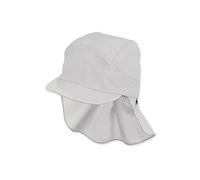 Sterntaler Gorro con visera y protector de cuello, Con cintas, Edad: 9-12 meses, Tamaño: 47, Gris claro