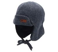 Sterntaler Gorro de Aviador para bebé con Solapas para Las Orejas y Cinta Adhesiva, Color Azul, Azul Medio., 47