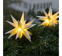 STERNTALER Guirnalda de luces estrella, blanca Ø 12 cm 18 puntas 3 luces.