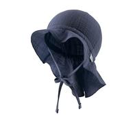 Sterntaler Kinder Sonnenhut aus Baumwoll Musselin mit Bindeband Sombrero para el Sol, Azul, 49 Unisex Adulto