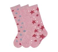 Sterntaler Kniestrümpfe Calcetines para niñas, tamaño 27-30, Rosa (Rosa Mel. 703), paquete con 3 pares