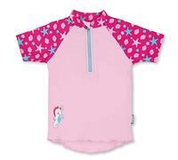 Sterntaler Kurzarm-Schwimmshirt Sealife, Camisa de protección de Sarpullido Bebé-Niñas, Rosa, 80