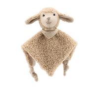 Sterntaler Manta de Seguridad S con Forma de Oveja - Manta de Peluche para bebé de Peluche Suave - Toalla para bebés y niños para agarrar y Descubrir - Peluche para bebé con sonajero para casa y