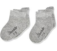 Sterntaler Media Corta Calcetines, Gris (Silver Melange 542), Tamaño del Fabricante:22 (Pack de 2) Unisex bebé