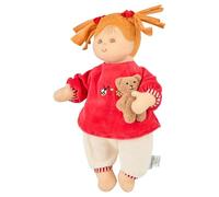 Sterntaler Muñeca Magdalena, Sonajero integrado, Edad: a partir de 0 meses, 33 cm, Rojo/Beige