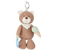 Sterntaler Oso de Peluche BO de Tela Suave con sonajero, Papel crujiente y mordedor, para Colgar, Relleno de guata de poliéster, 29 × 28 × 9 cm, Color marrón Claro