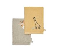 Sterntaler Pack Doble de Toallas de Jirafa Kaya - Algodón Absorbente con Bonitos Bordes - Bonito Bordado para bebés y niños pequeños, Multicolor